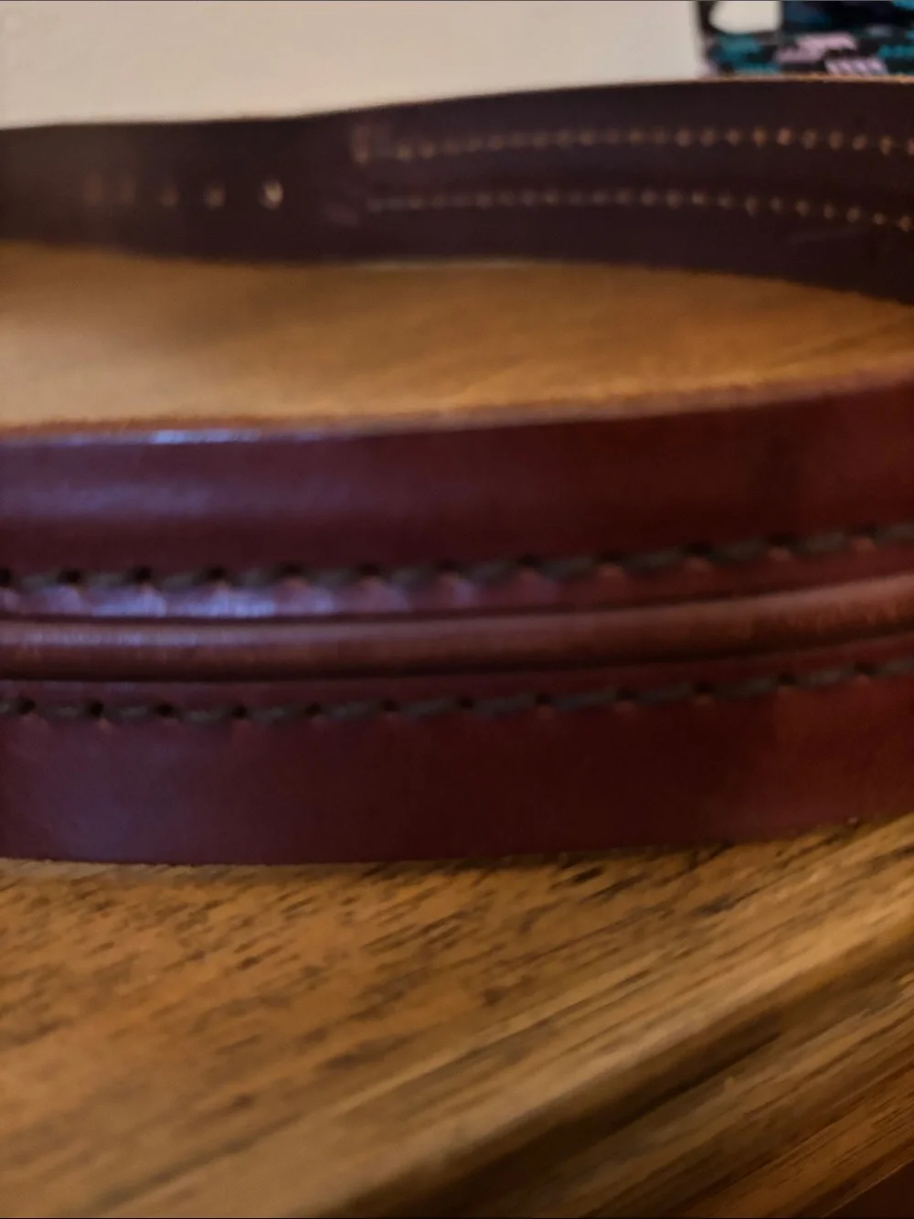 Lucky Brand Rustic Brown 2”detailed Leather Belt with Distressed Metal Buckle 36